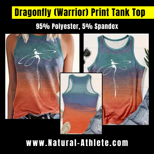 Dragonfly (Warrior) Print Ladies Tank Top
