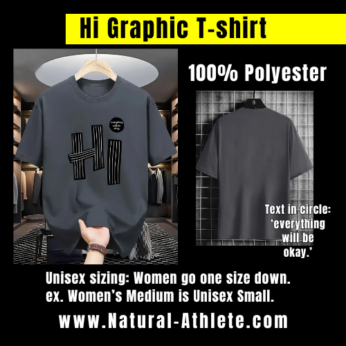 Hi Graphic T-shirt - Dark Gray