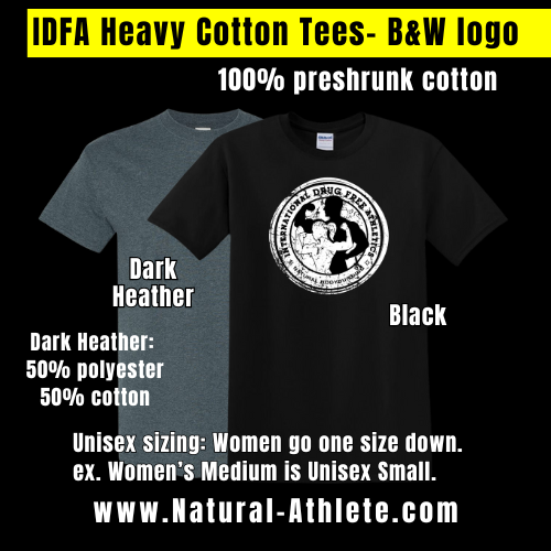 IDFA Heavy Cotton Tees - B&W logo