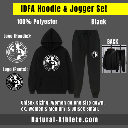 IDFA Unisex Hoodie & Jogger Set - Black