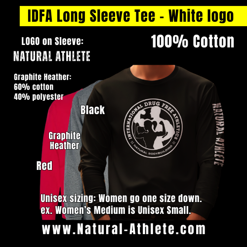 IDFA Long Sleeve Tee - White logo