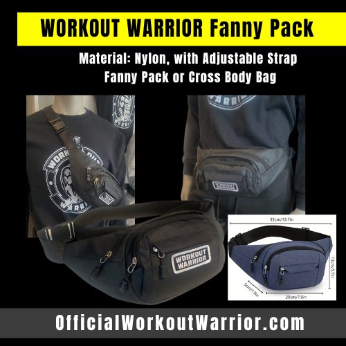 WORKOUT WARRIOR Fanny Pack - Black