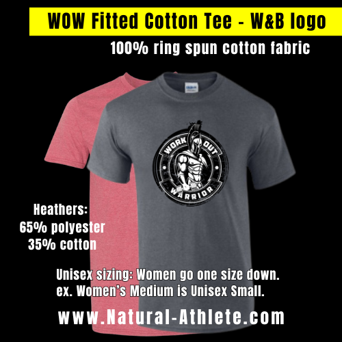 WORKOUT WARRIOR Fitted Tee - W&B logo