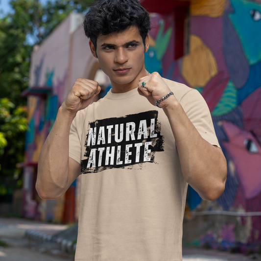 NATURAL ATHLETE Heavy Cotton Tees - W&B logo