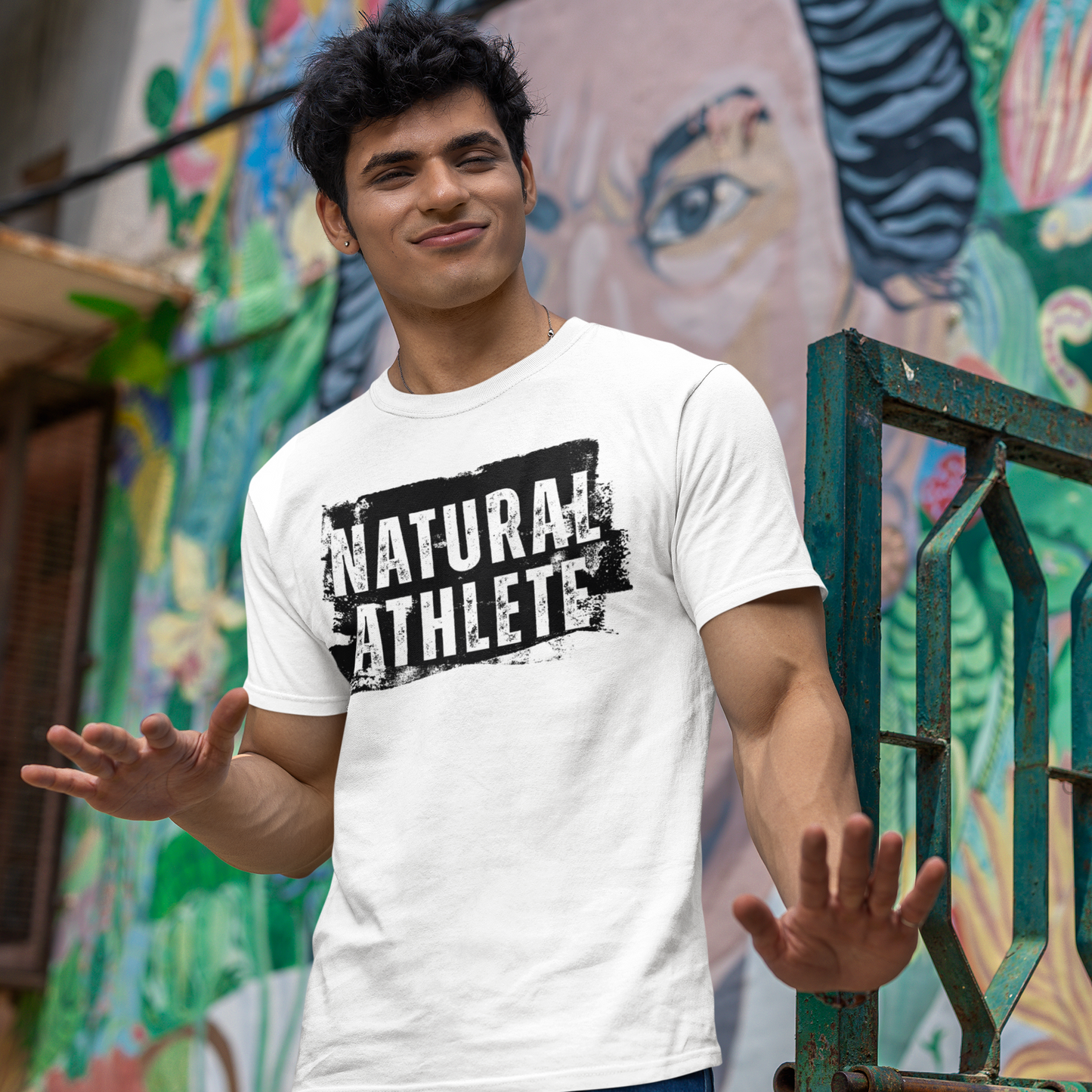NATURAL ATHLETE Heavy Cotton Tees - W&B logo