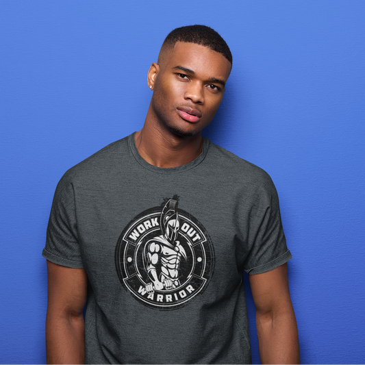 WORKOUT WARRIOR Fitted Tee - W&B logo
