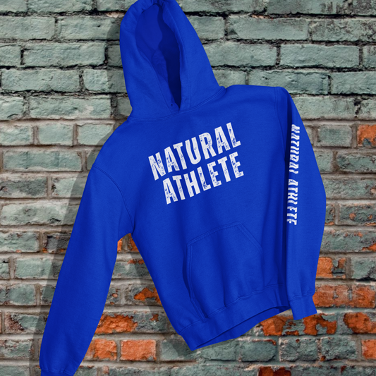 NATURAL ATHLETE Unisex Hoodie - White logo