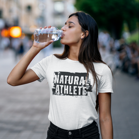 NATURAL ATHLETE Ladies Fitted Cotton Tee - W&B logo